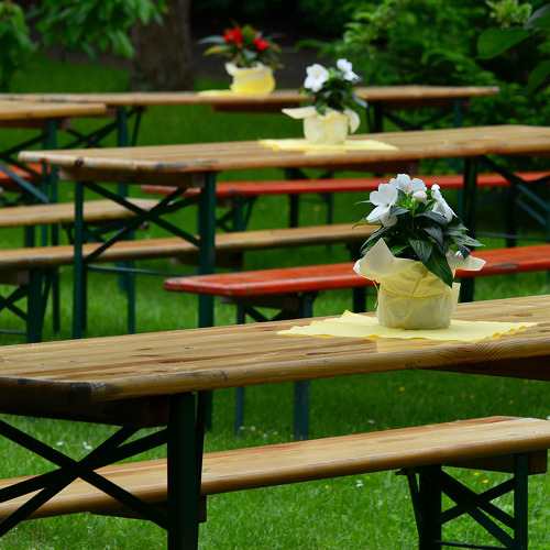 Gemeinsamer Abbau nach dem Sommerfest